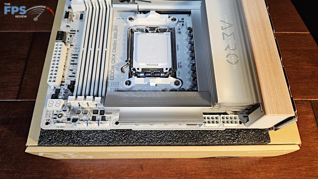 GIGABYTE X870E AERO X3D WOOD motherboard: CPU socket