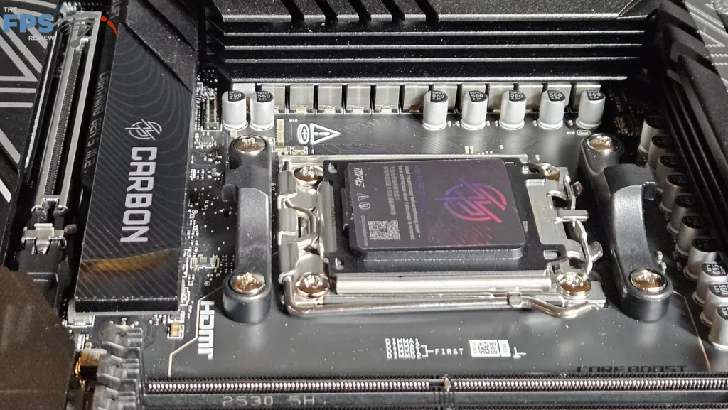 MSI MPG X870E CARBON MAX WiFi motherboard: cpu socket