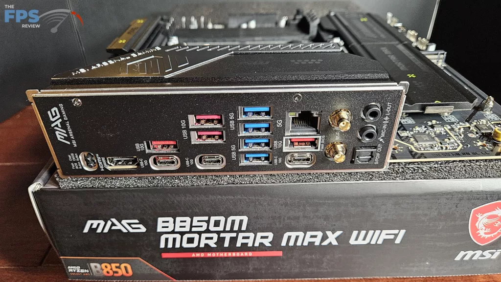 MSI MAG B850 MORTAR MAX WiFi motherboard: I/O