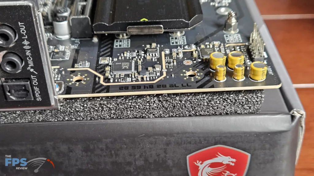 MSI MAG B850 MORTAR MAX WiFi motherboard: board left