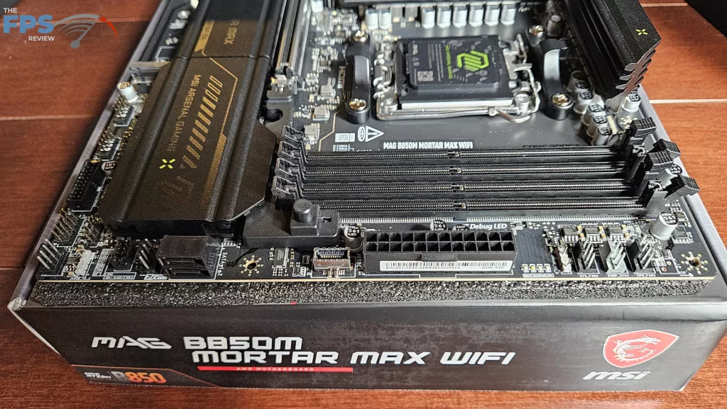 MSI MAG B850 MORTAR MAX WiFi motherboard: board right