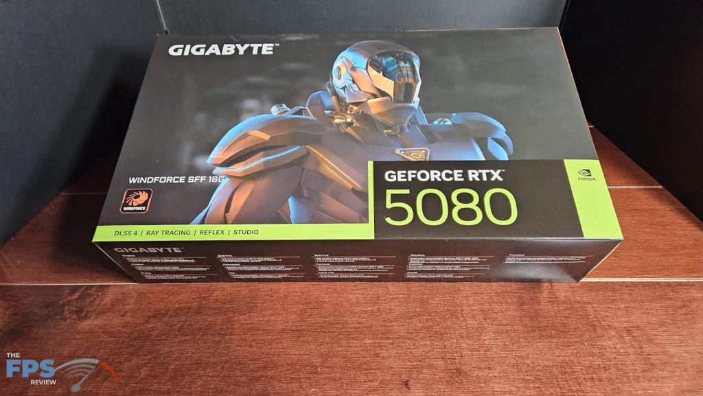 GIGABYTE GeForce RTX 5080 WINDFORRCE SFF 16G video card: box