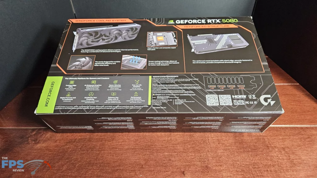 GIGABYTE GeForce RTX 5080 WINDFORRCE SFF 16G video card: box-2