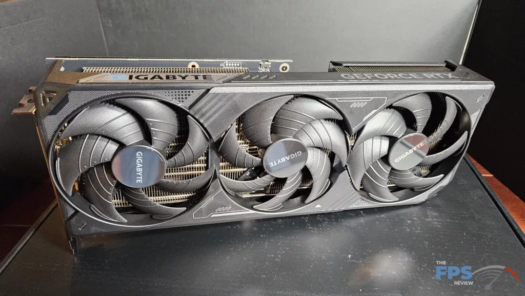 GIGABYTE GeForce RTX 5080 WINDFORRCE SFF 16G video card: card standing