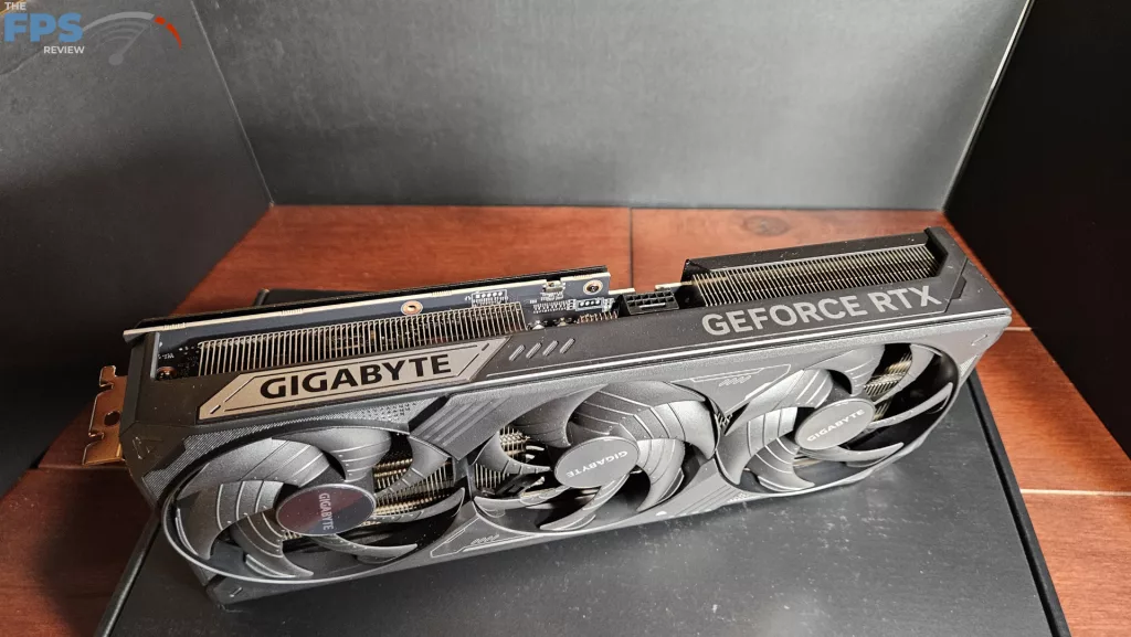 GIGABYTE GeForce RTX 5080 WINDFORRCE SFF 16G video card: top standing