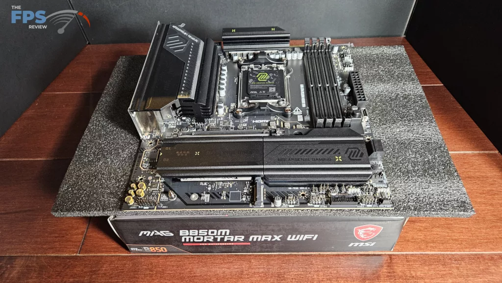 MSI MAG B850 MORTAR MAX WiFi motherboard: full board