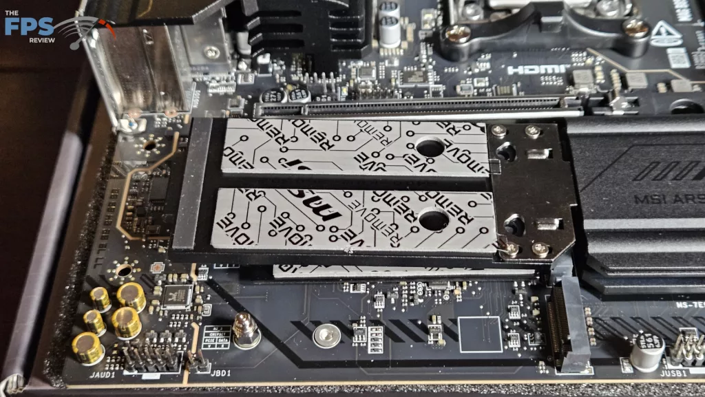 MSI MAG B850 MORTAR MAX WiFi motherboard: heatsinks
