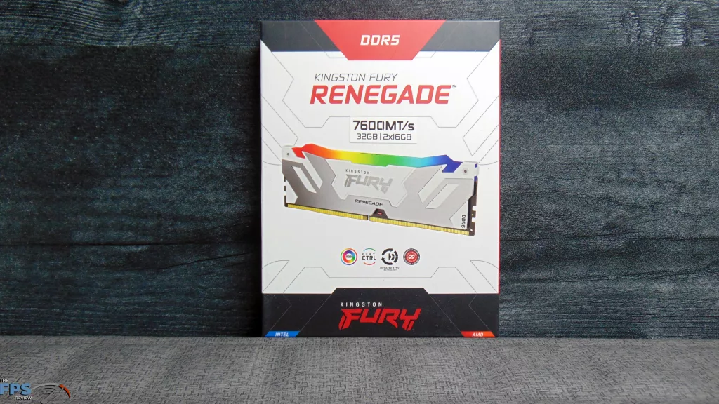 Kingston Fury Renegade 7600MT/s (32GB|2x16GB) DDR5 RAM kit (KF576C38RWAK2-32) Box Front