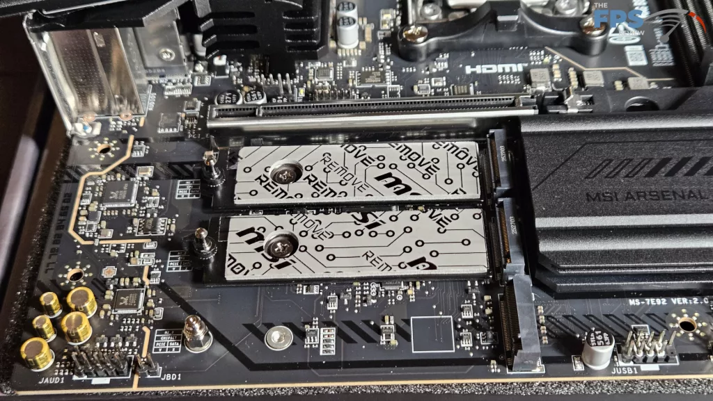 MSI MAG B850 MORTAR MAX WiFi motherboard: primary M.2, M.3