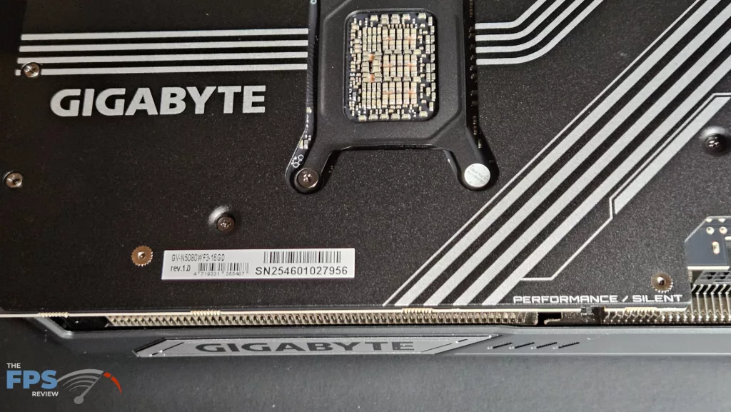 GIGABYTE GeForce RTX 5080 WINDFORRCE SFF 16G video card: serial