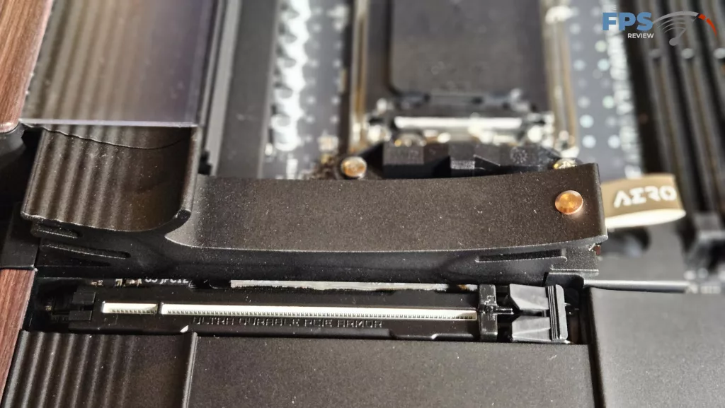 GIGABYTE X870E AERO X3D DARK WOOD motherboard: heatsink