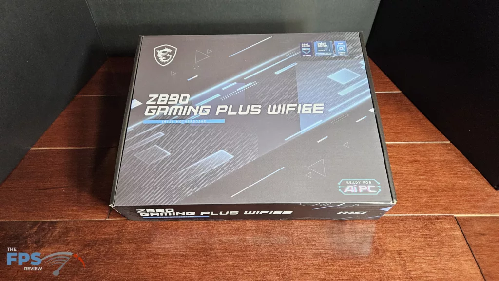 MSI Z890 GAMING PLUS WiFi6E motherboard: box