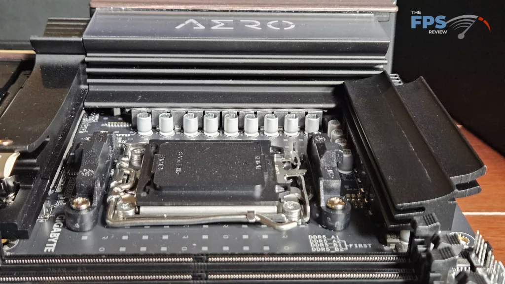 GIGABYTE X870E AERO X3D DARK WOOD motherboard: VRM
