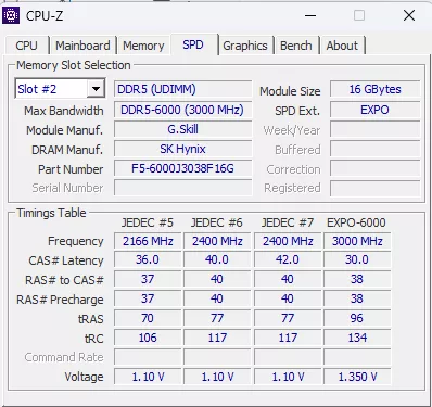 GIGABYTE X870E AERO X3D DARK WOOD motherboard: CPUZ