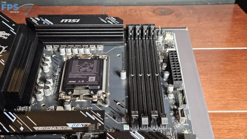 MSI Z890 GAMING PLUS WiFi6E motherboard: RAM socket
