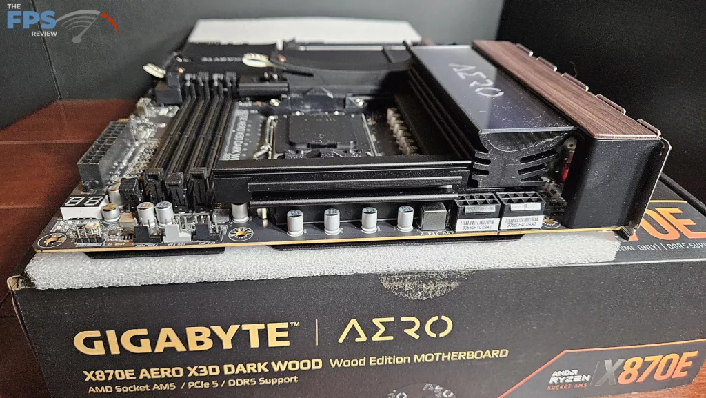 GIGABYTE X870E AERO X3D DARK WOOD motherboard: VRM