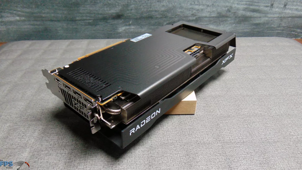 XFX Swift Radeon RX 9070 GRE Triple Fan Gaming Edition Card Back Angled