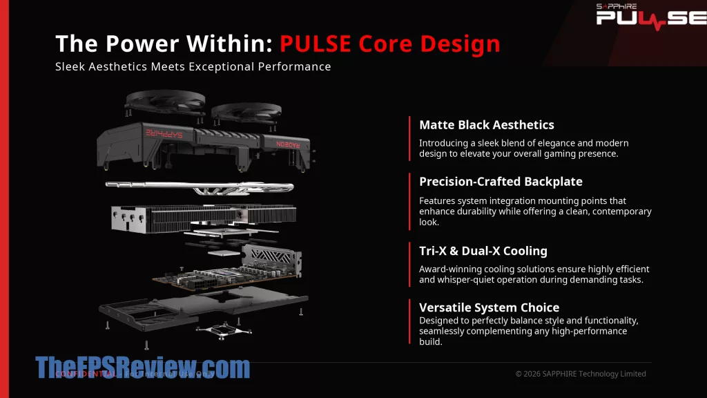 SAPPHIRE PULSE Radeon RX 9070 GRE GAMING OC Press Deck