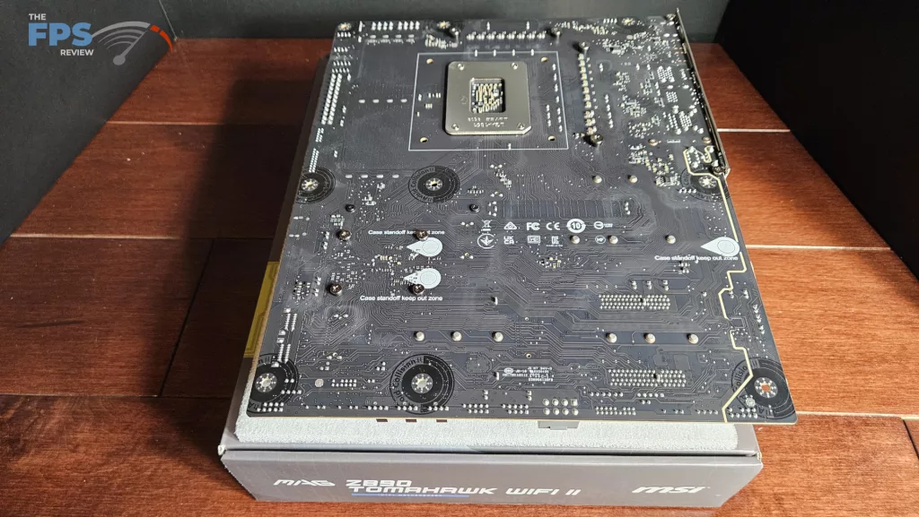 MSI MAG Z890 TOMAHAWK WiFi II motherboard: back of board