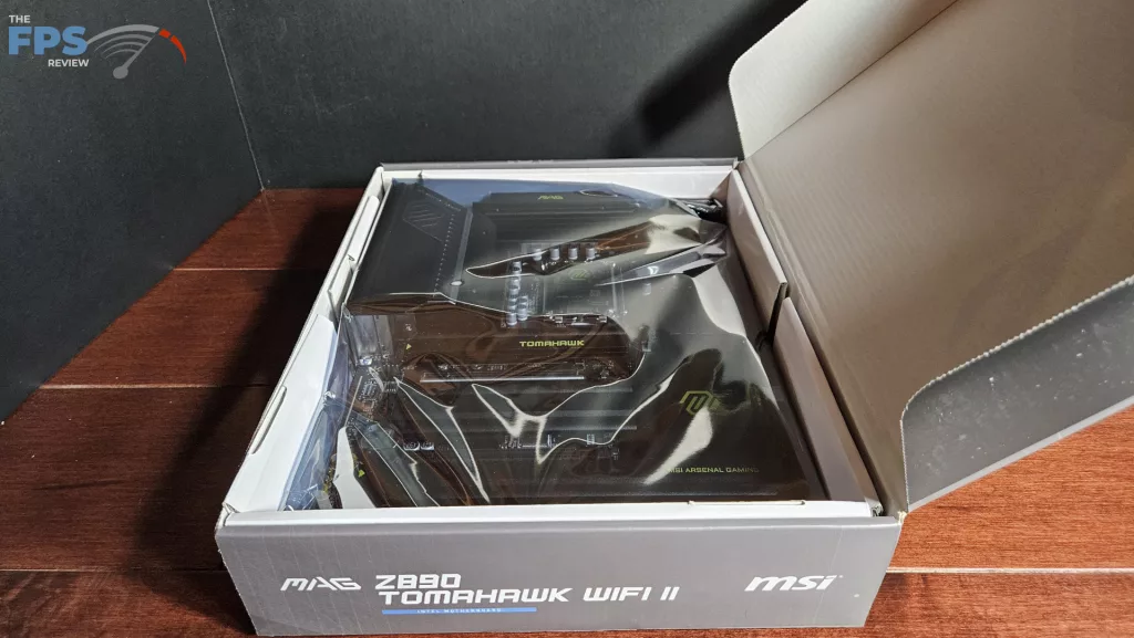 MSI MAG Z890 TOMAHAWK WiFi II motherboard: box open