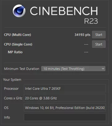 MSI Z890 GAMING PLUS WiFi6E motherboard: performance, Cinebench