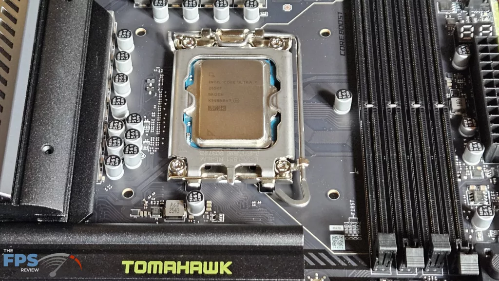 MSI MAG Z890 TOMAHAWK WiFi II motherboard: cpu in