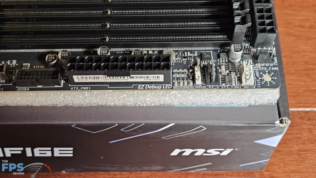MSI Z890 GAMING PLUS WiFi6E motherboard: deBug LEDs