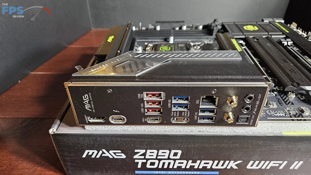 MSI MAG Z890 TOMAHAWK WiFi II motherboard: rear I/O
