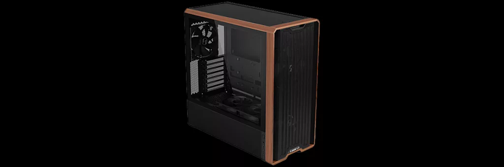 LIAN LI LANCOOL 217 Black Genuine Walnut Wood Case