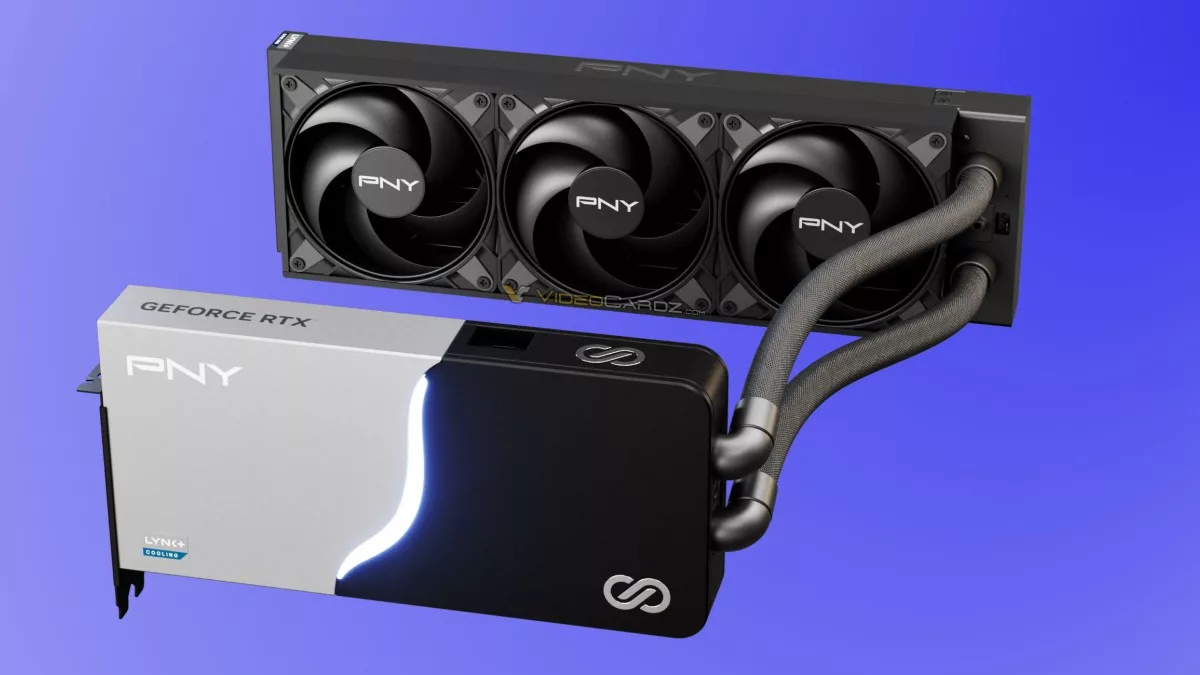 PNY RTX 5090 Featuring Modular LYNK+ AIO Connect System Spotted at