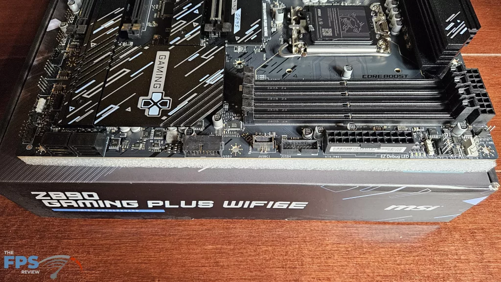 MSI Z890 GAMING PLUS WiFi6E motherboard: right side
