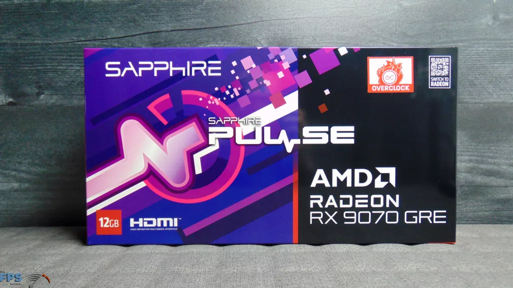 SAPPHIRE PULSE Radeon RX 9070 GRE GAMING OC Box Front