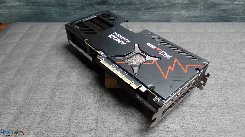 SAPPHIRE PULSE Radeon RX 9070 GRE GAMING OC Card Bottom Angled