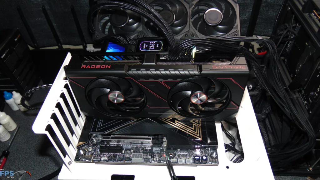 SAPPHIRE PULSE Radeon RX 9070 GRE GAMING OC Card Installed in Computer