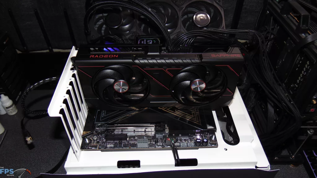SAPPHIRE PULSE Radeon RX 9070 GRE GAMING OC Card Installed in Computer