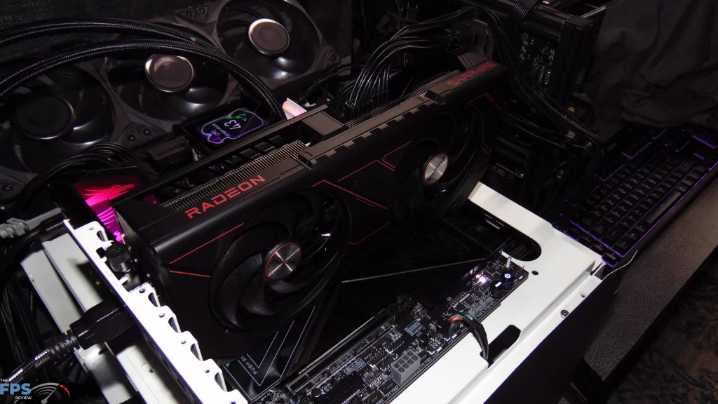 SAPPHIRE PULSE Radeon RX 9070 GRE GAMING OC Card Installed in Computer