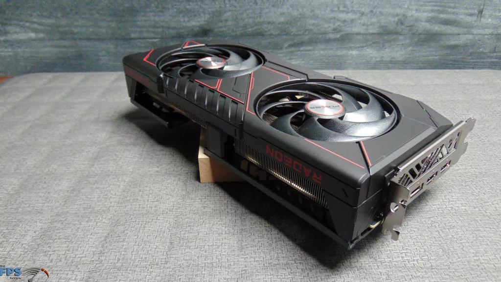 SAPPHIRE PULSE Radeon RX 9070 GRE GAMING OC Card Top Angled