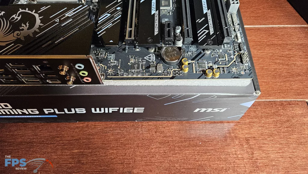 MSI Z890 GAMING PLUS WiFi6E motherboard: left side