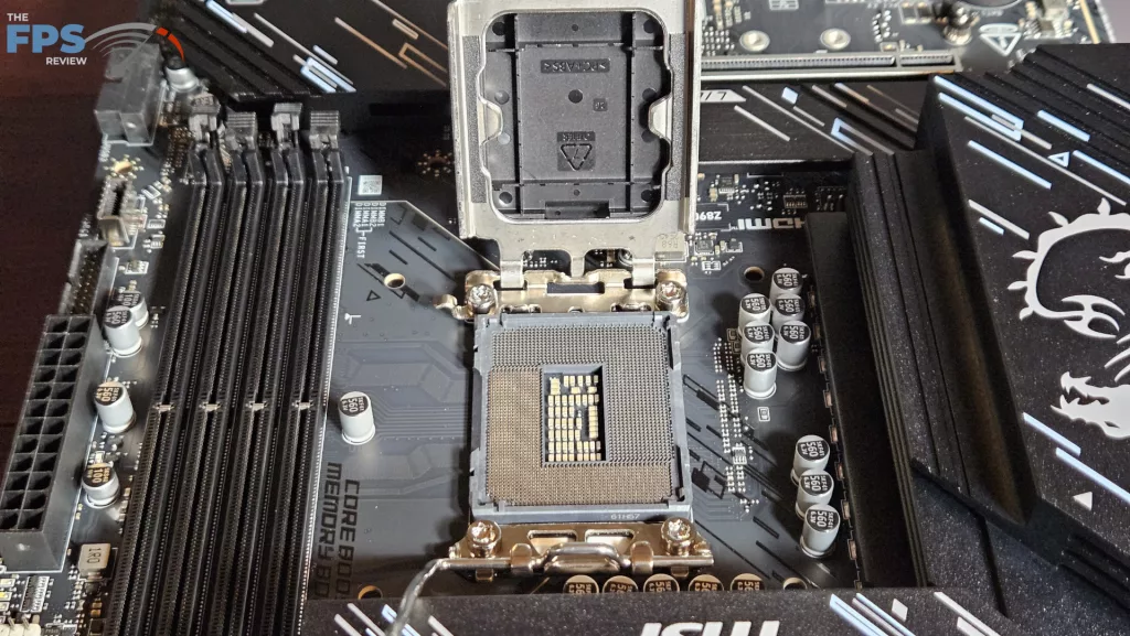MSI Z890 GAMING PLUS WiFi6E motherboard: open cpu socket