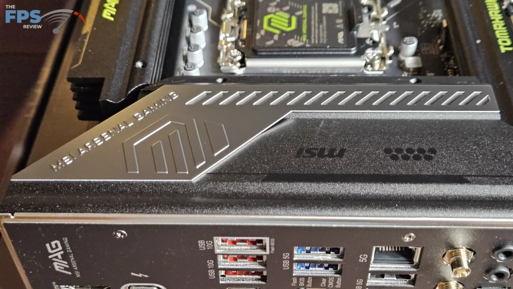 MSI MAG Z890 TOMAHAWK WiFi II motherboard: top of I/O