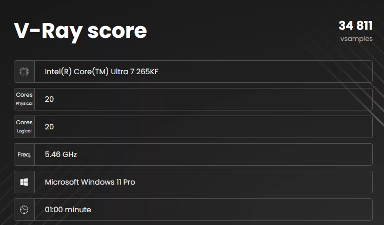 MSI Z890 GAMING PLUS WiFi6E motherboard: performance, VRay