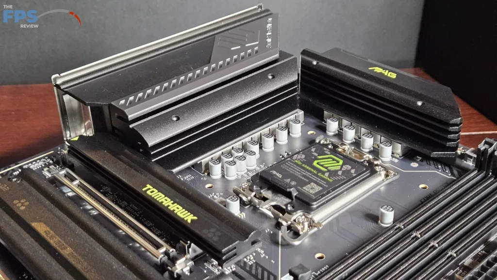 MSI MAG Z890 TOMAHAWK WiFi II motherboard: vrm sink