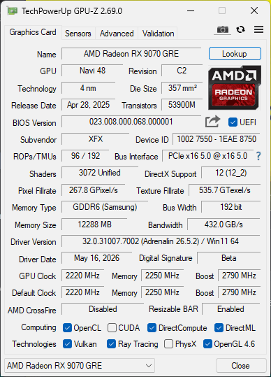 GPUz Default Screenshot