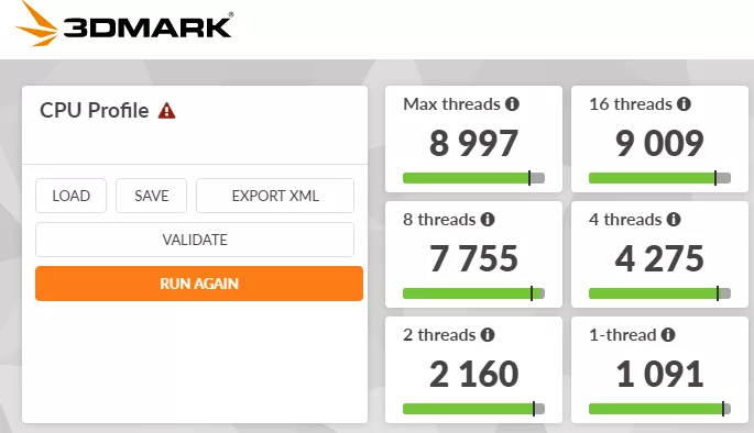 ASRock X870E CHALLENGER WiFi Motherboard: performance: 3DMark-CPU Profile