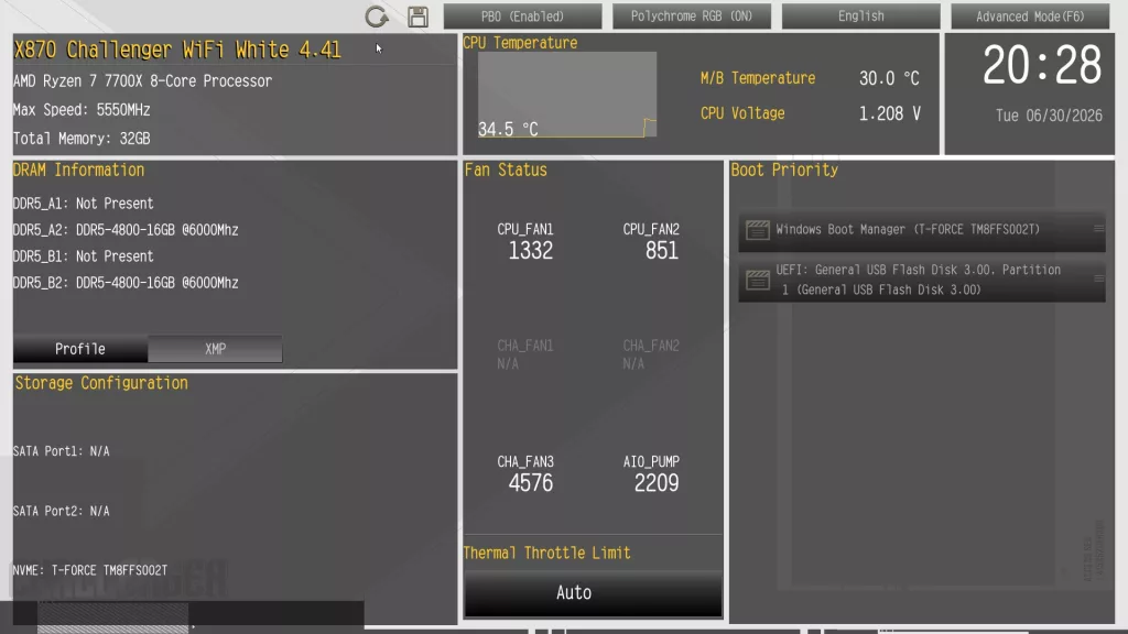 ASRock X870 CHALLENGER WiFi White: BIOS