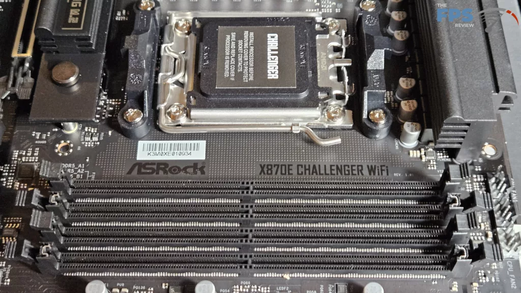 ASRock X870E CHALLENGER WiFi Motherboard: RAM slots