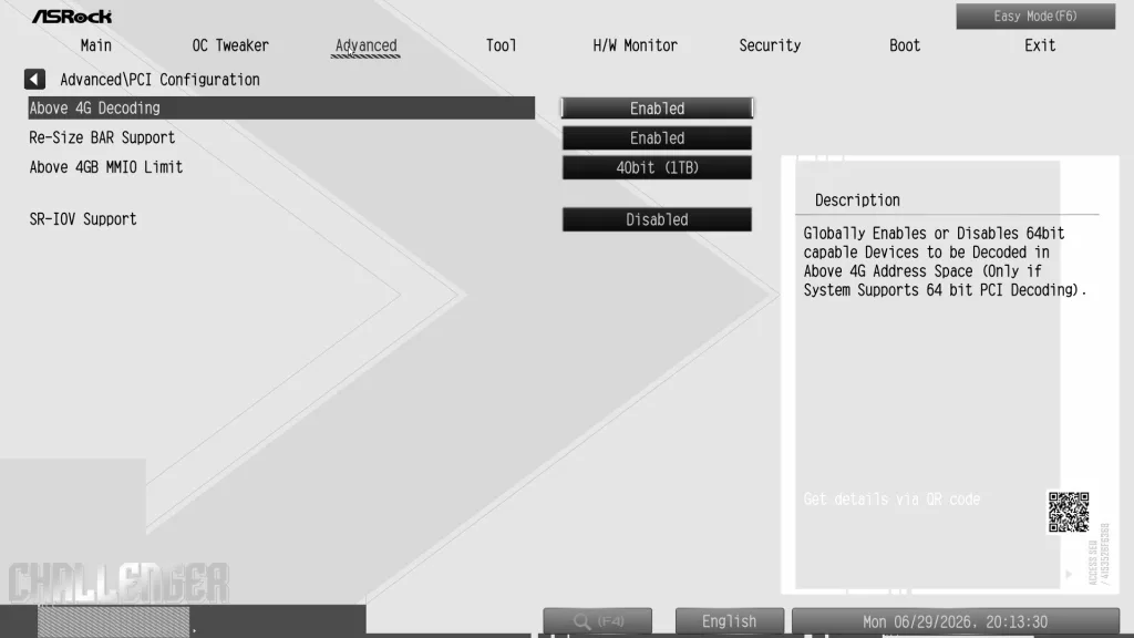 ASRock X870 CHALLENGER WiFi White: BIOS