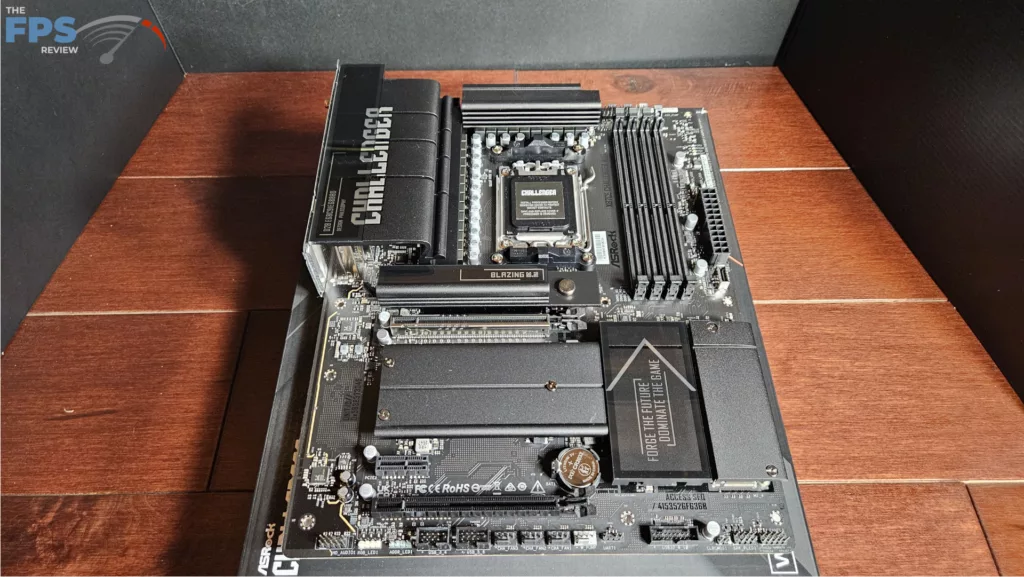ASRock X870E CHALLENGER WiFi Motherboard: full board