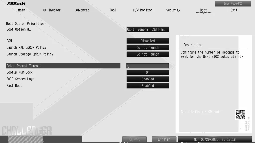 ASRock X870 CHALLENGER WiFi White: BIOS