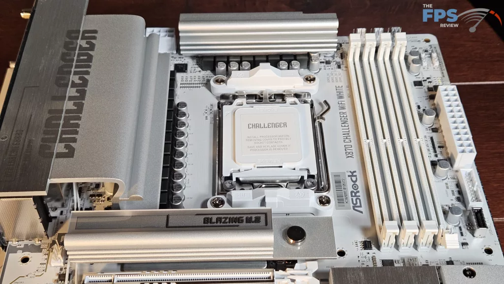 ASRock X870 CHALLENGER WiFi White motherboard: cpu socket